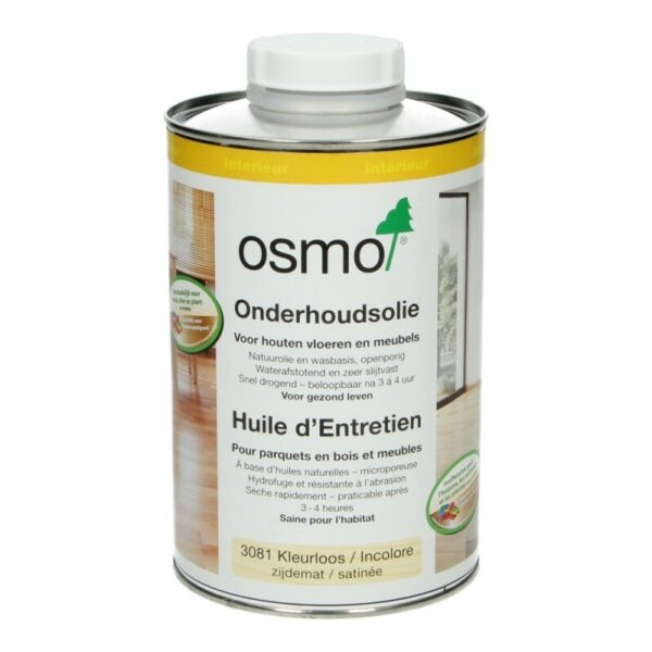 Osmo Onderhoudsolie 1L 3081 Kleurloos zijdemat